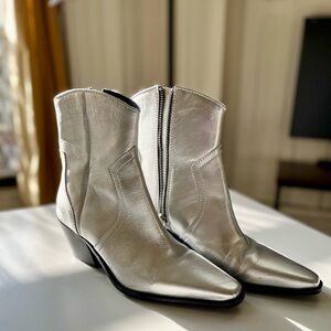 Silver Zara Women's Ankle Boots
